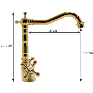 Bianca Gold - wash basin mixer