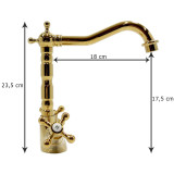 Bianca Gold - wash basin mixer