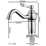 Dimas - gold wash basin mixer