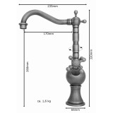 Flavio - retro wash basin mixer