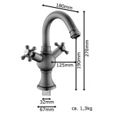 Ramiro - brass wash basin mixer