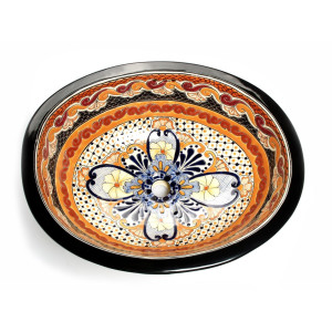 Ynes - Orange Mexican sink