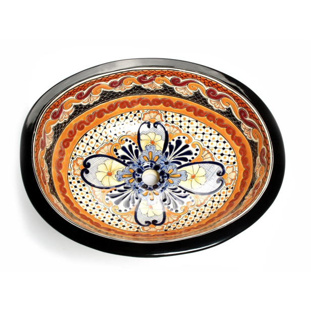 Ynes - Orange Mexican sink
