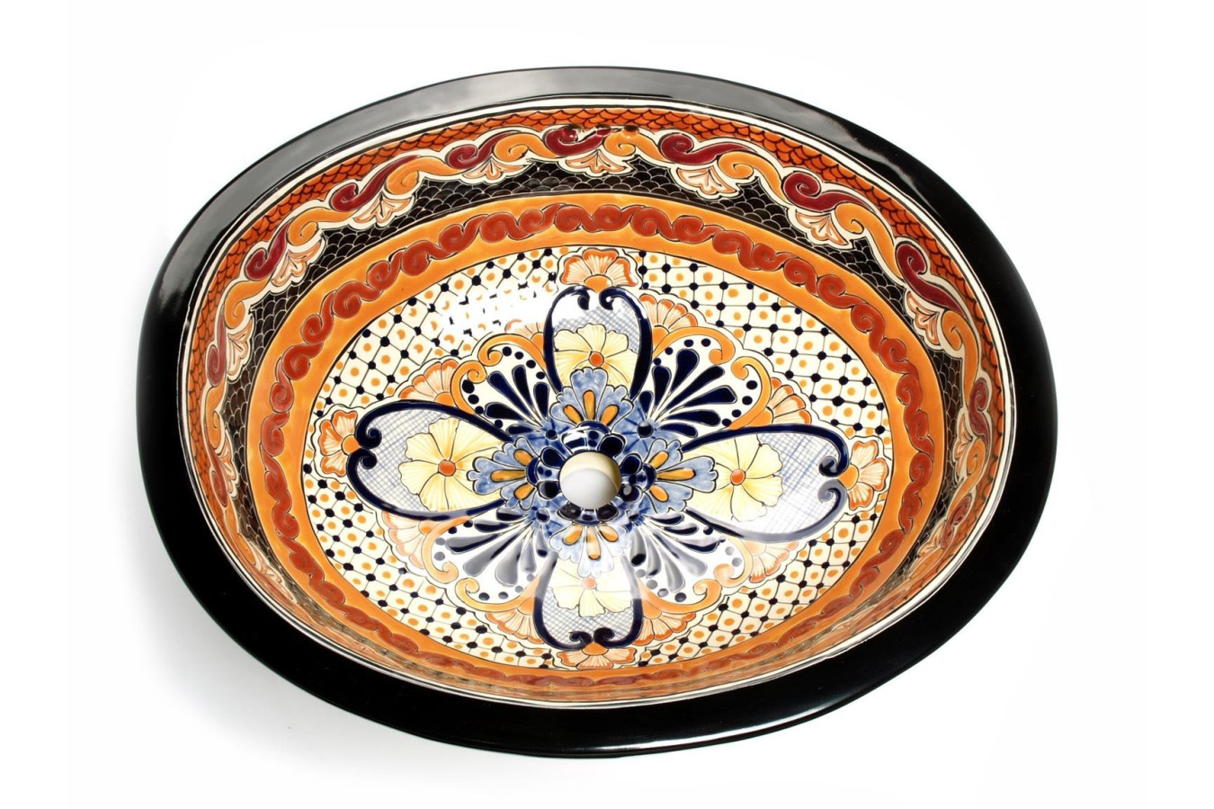 Ynes - Orange Mexican sink