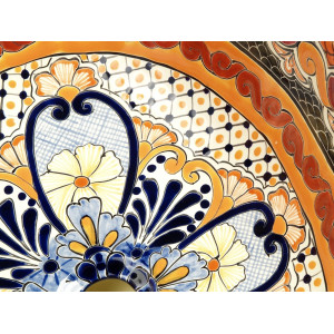 Ynes - Orange Mexican sink