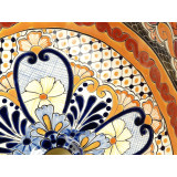 Ynes - Orange Mexican sink