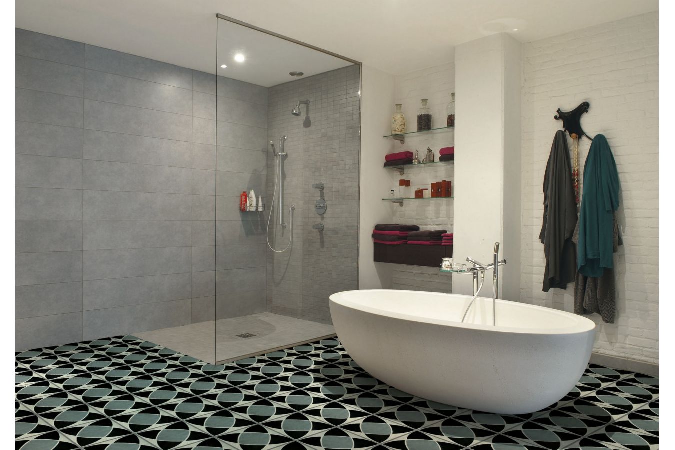 cement tiles come in vibrant colors