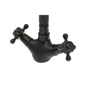 Bianca  - black brass retro wash basin mixer