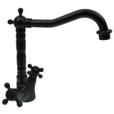 Bianca  - black brass retro wash basin mixer