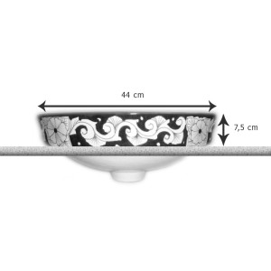 La Reina - talavera vessel sink