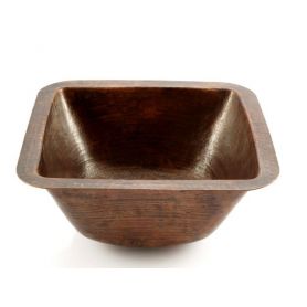 Ninette - rectangular copper sink from Mexico