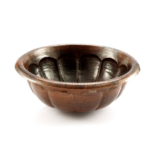 Malena - drop-in round copper sink from Mexico