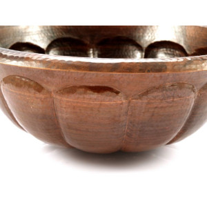 Malena - drop-in round copper sink from Mexico