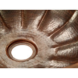 Malena - drop-in round copper sink from Mexico
