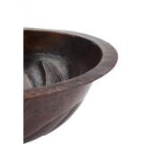 Emelina - drop-in oval copper sink from Mexico