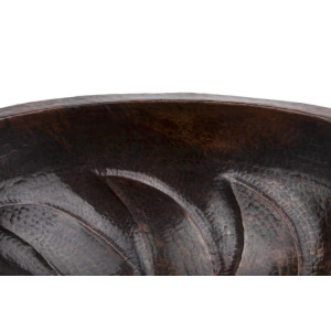 Emelina - drop-in oval copper sink from Mexico