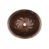 Eloisa - oval copper sink from Mexico