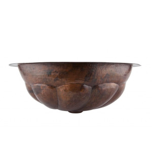 Elicia -  oval copper sink from Mexico