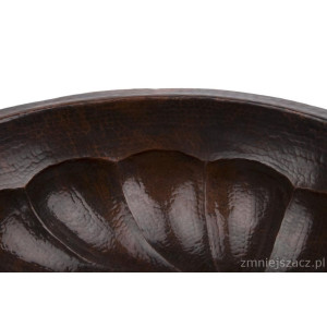 Elicia -  oval copper sink from Mexico
