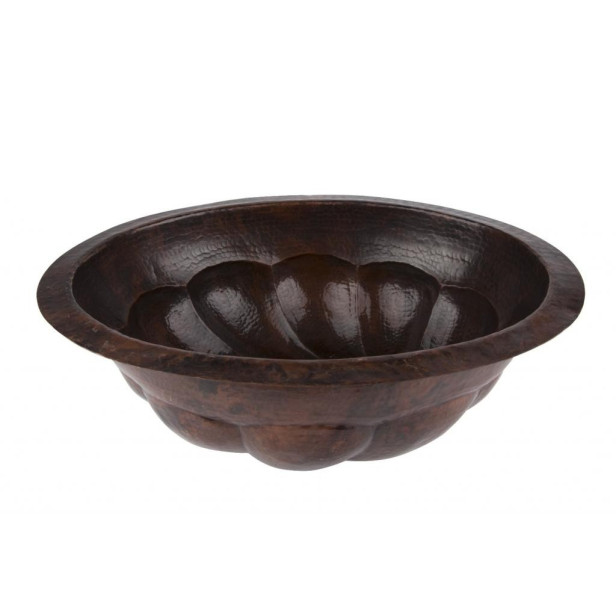Elicia -  oval copper sink from Mexico