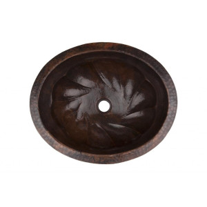 Elicia -  oval copper sink from Mexico