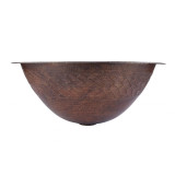 Fidelia - round copper sink from Mexico