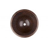 Fidelia - round copper sink from Mexico