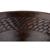 Fidelia - round copper sink from Mexico