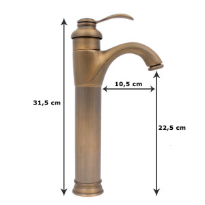 Rocco  - wash basin retro mixer
