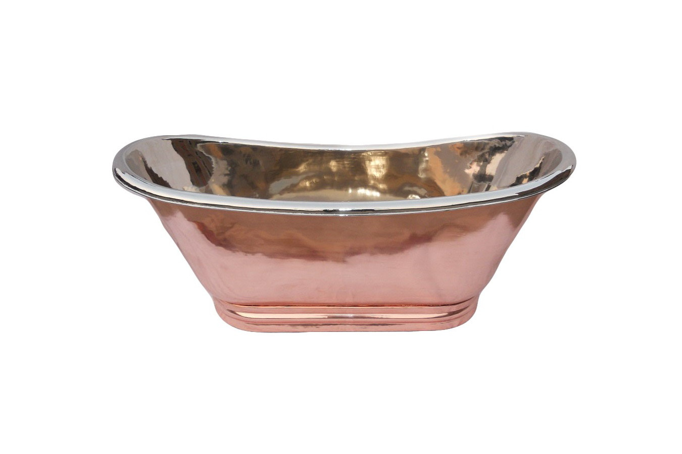 Cobrita -nickel plated copper bathtub