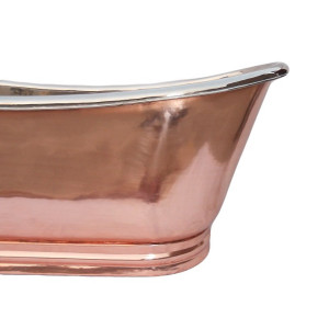 Cobrita -nickel plated copper bathtub