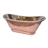 Cobrita -nickel plated copper bathtub