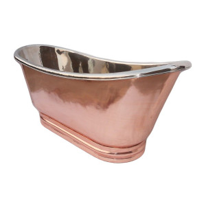 Cobrita -nickel plated copper bathtub