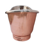 Cobrita -nickel plated copper bathtub