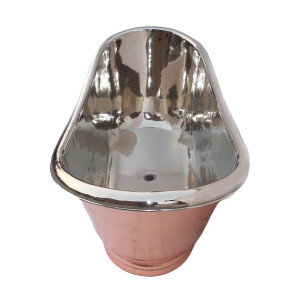 Cobrita -nickel plated copper bathtub
