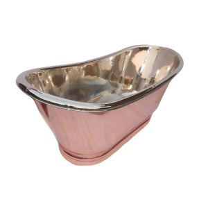 Cobrita -nickel plated copper bathtub