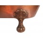 Plata - copper bathtub nickel - plated on the legs
