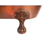 Plata - copper bathtub nickel - plated on the legs