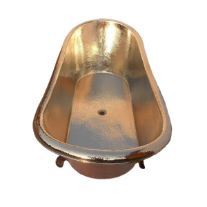 Plata - copper bathtub nickel - plated on the legs