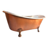 Plata - copper bathtub nickel - plated on the legs