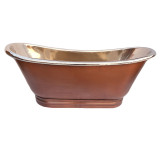 Platita  - nickel plated copper bathtub
