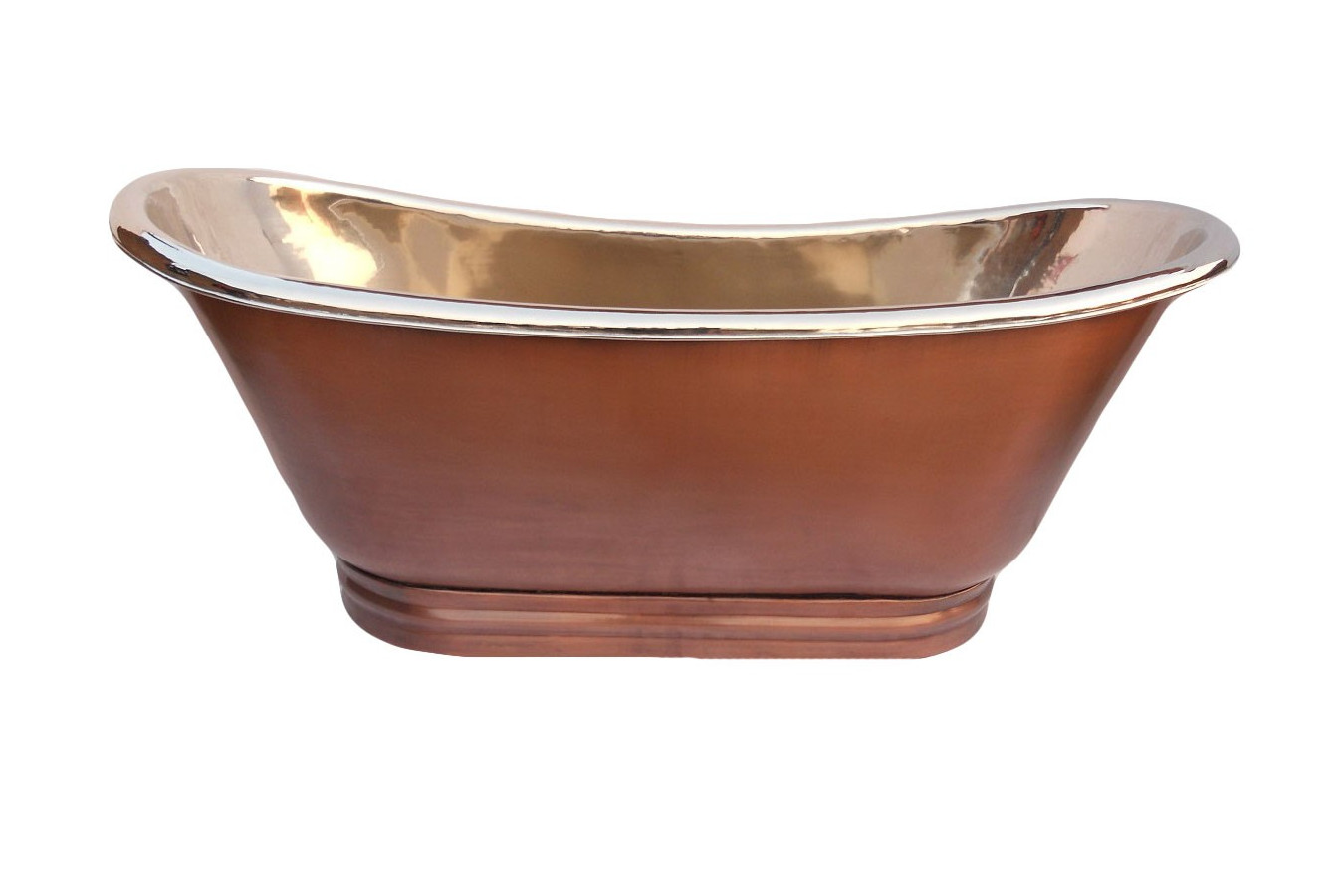 Platita  - nickel plated copper bathtub