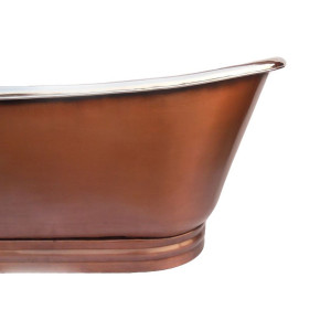 Platita  - nickel plated copper bathtub
