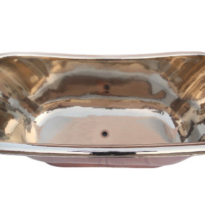 Platita  - nickel plated copper bathtub