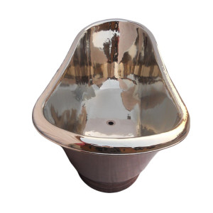 Platita  - nickel plated copper bathtub