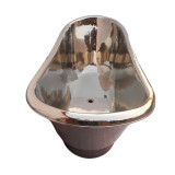 Platita  - nickel plated copper bathtub