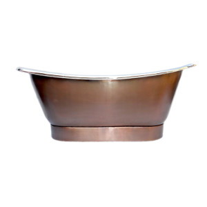 Perlita - nickel plated copper bathtub