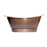 Perlita - nickel plated copper bathtub