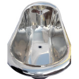 Perlita - nickel plated copper bathtub