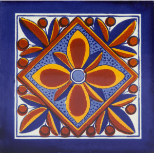 Fuego - Talavera tiles from Mexico